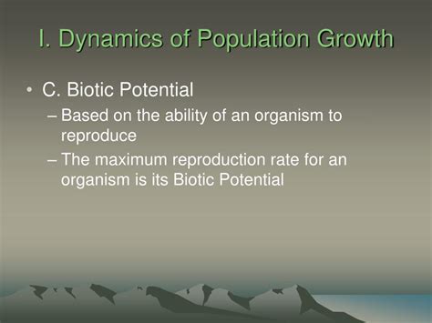 Ppt Chapter 6 Population Dynamics Powerpoint Presentation Free