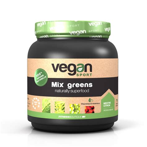 Protéine Végétale Mix Greens Naturally Superfood Fitnessboutique Vegan