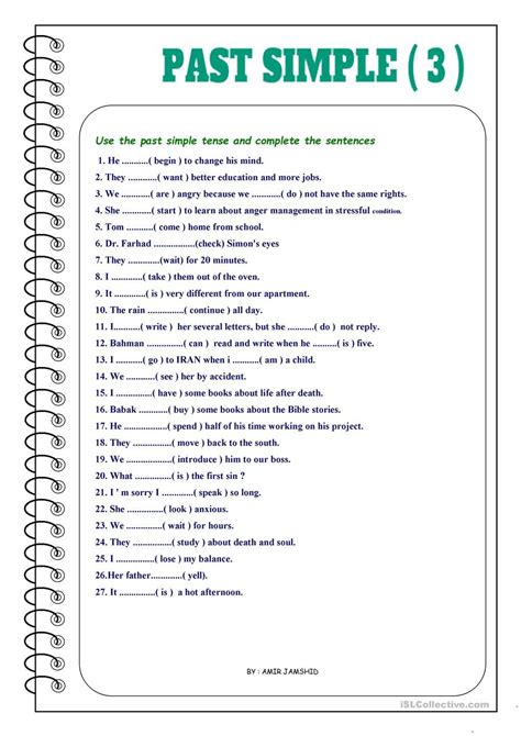 Past Simple Worksheet Pasado Simple Ingles Taller De Vrogue Co