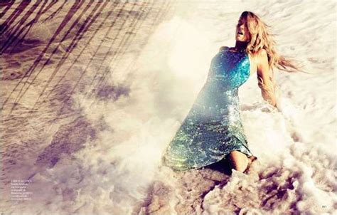 Sequinned Seaside Photoshoots Lily Donaldson Vogue Spain Mermaid