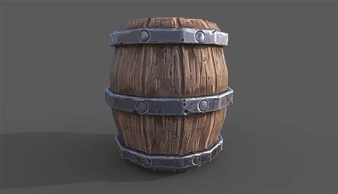 Artstation Pbr Stylized Barrel Kevin M Castaneda