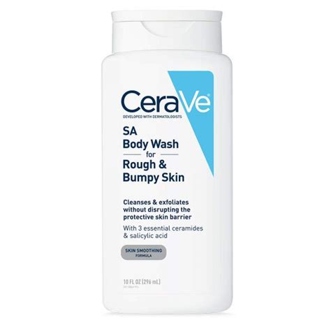 Cerave Sa Body Wash For Rough And Bumpy Skin 296ml Dreamskinhaven