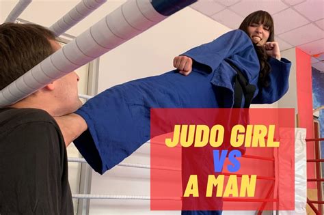 Judo Girl Dominates A Man Hotfighters
