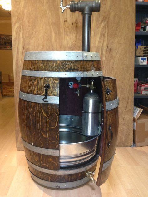 Wine Barrel Kegerator Double Tap System On Etsy 150000 House Hold