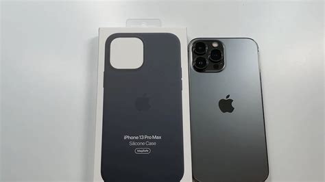 Official Apple Silicone Case Black For Iphone 13 Pro Max Unboxing And