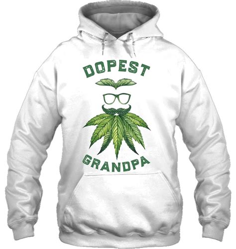Mens Dopest Grandpa Weed Lover Cannabis