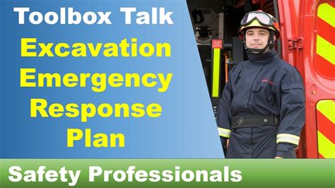 Excavation Emergency Response Plan Toolbox Talk Safety Training