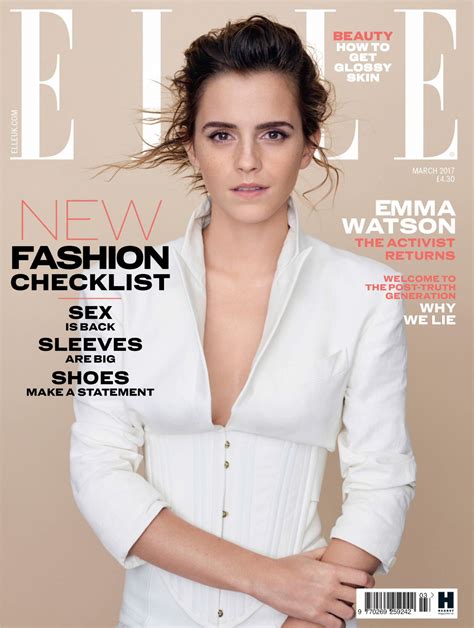 Emma Watson Elle Magazine Uk March 2017 Issue Celebmafia