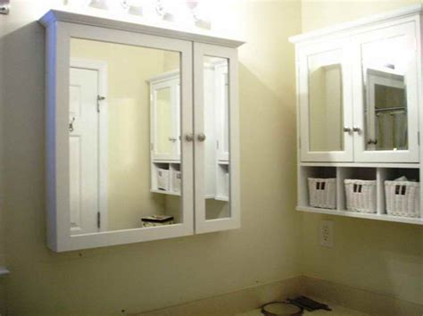 Bathroom medicine cabinet, aluminum, recessed/surface mount, 24 x 24, right/left hinged, mirrored interior. Menards Bathroom Medicine Cabinets | Moderne kleine bäder ...