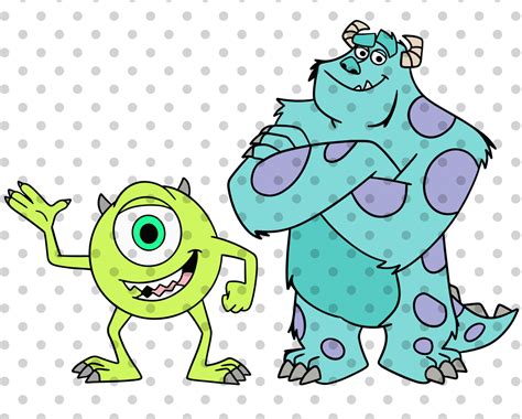 Ai Svg Monsters Inc Svg Mike And Sully Monsters Inc Svg Cut File Mike