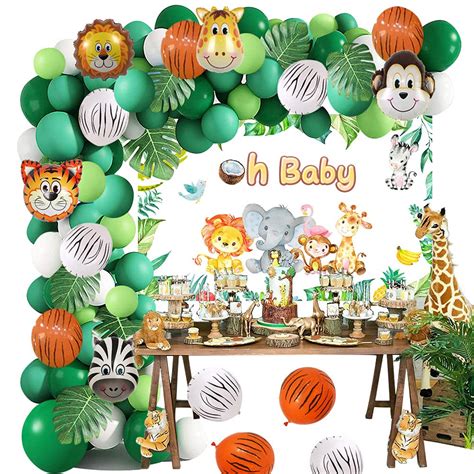 Buy Yancan Safari Baby Shower Decorations Jungle Theme Party Supplies