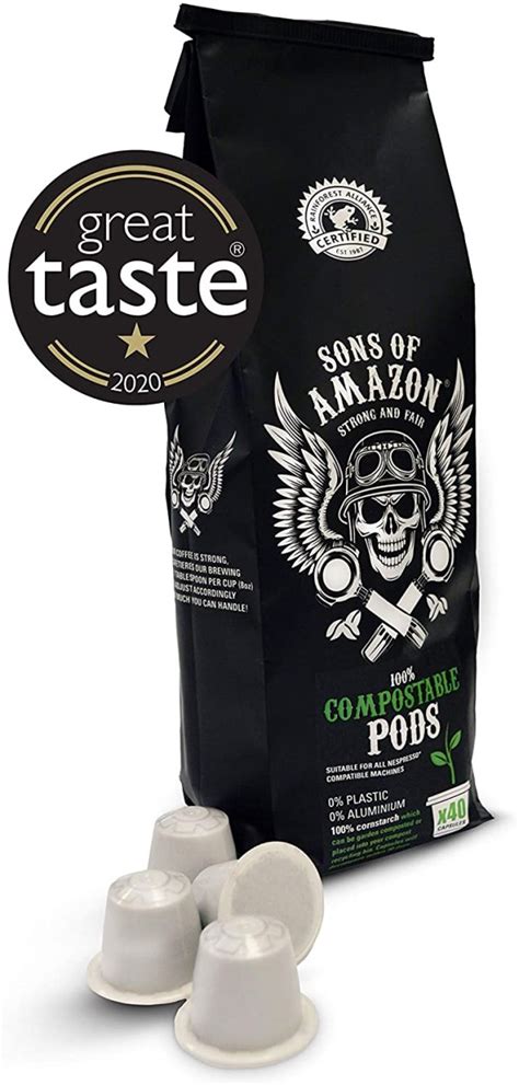 Sons Of Amazon Compostable Coffee Pods For Nespresso Machines 40