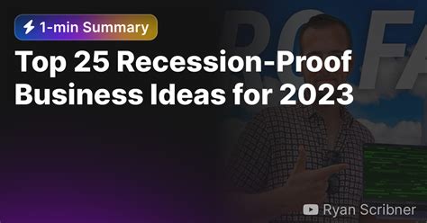 Top 25 Recession Proof Business Ideas For 2023 — Eightify
