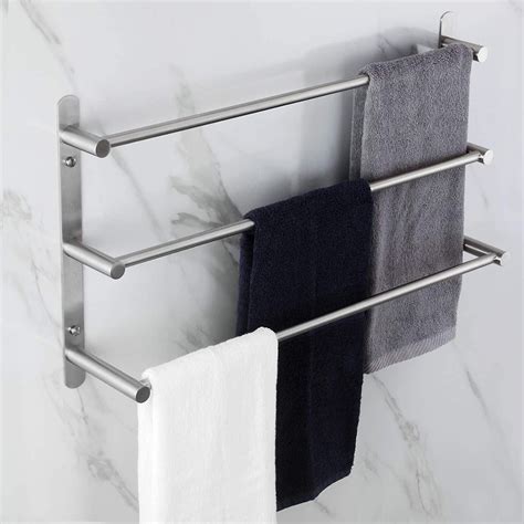 bath towel bars stainless steel bathroom 3 tiers ladder towel rack wall mount towels shelves