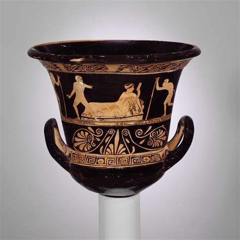 Terracotta Calyx Krater Bowl For Mixing Wine And Water Greek Attic Classical The