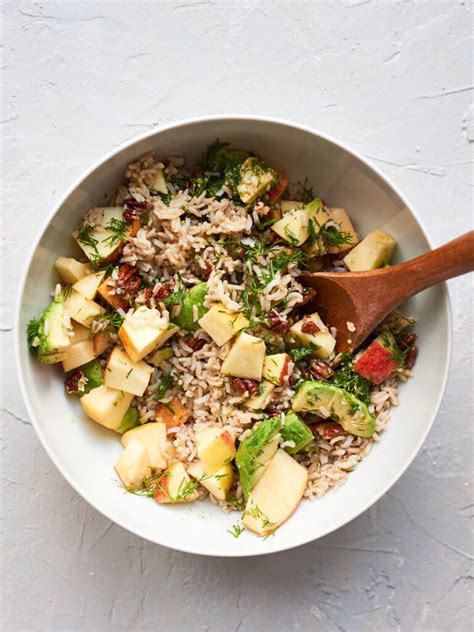 Vegan Rice Salad With Pecans And Apple Forkful Of Plants
