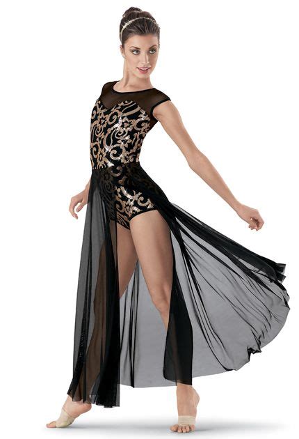 Sport Bekleidung Adult Womens Lyrical Contemporary Ballet Dance Dress Leotard Costume Dancewear