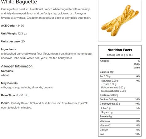 These baguettes are designed to be baked at home, giving you deliciously fresh bread to enjoy for any meal. PRODUCT CATALOG - FROZEN BREADS, DOUGHS, PIZZAS ...