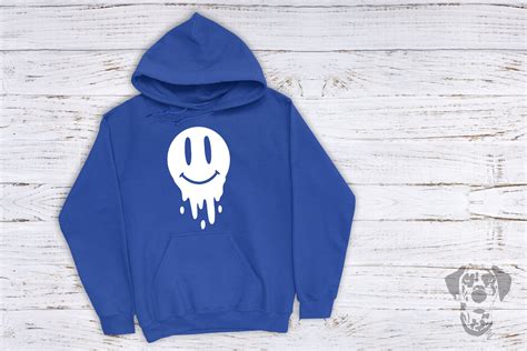 Drippy Smiley Face Smiley Face Hoodies Smiley Face Hoodie Etsy