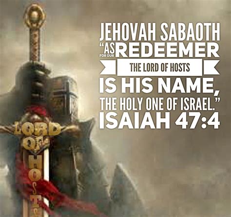 Jehovah Sabaoth The Lord Of Hosts ‭‭isaiah‬ ‭474‬ Jehovah Sabaoth