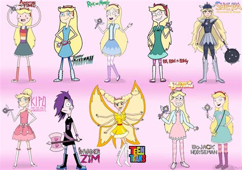 Star Butterfly In 10 Art Styles Digital Remake By L0lm4tt On Deviantart