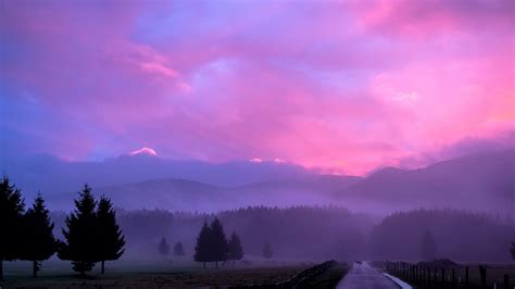 3840x2160 Misty Pink Sunset 4k Wallpaper Hd Nature 4k