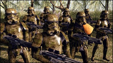 Forest Camo Stormtroopers Star Wars Galaxy At War Mod Gameplay Youtube