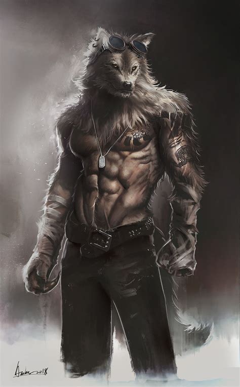Artstation Werewolf Amber Tsai Werewolf Werewolf Art Mythical