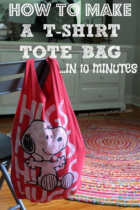 Recycling T Shirts No Sew T Shirt Tote Bag In 10 Minutes New Craft