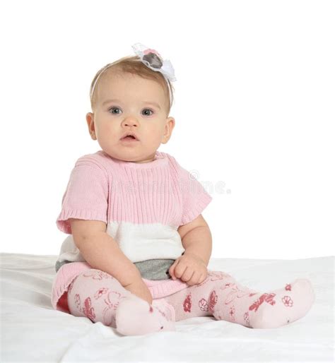 Portrait Of Adorable Baby Stock Image Image Of Happiness 52715587