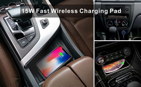 Polmxs Wireless Car Chargerdiy 15w Fast Wireless Charger Pad Non Slip