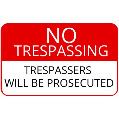No Trespassing Sign Free Svg
