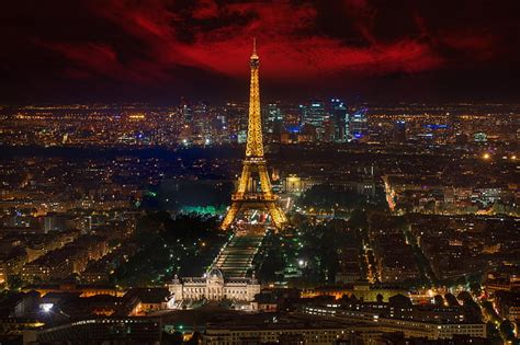 Monumentos Torre Eiffel Ciudad Paisaje Urbano Francia Luz Hecho