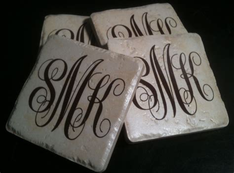 Personalized Coasters Stone Coasters Monogrammed Coasters Starting