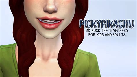 My Sims 4 Blog Updated Buck Teeth And Vampire Fangs By Pickypikachu