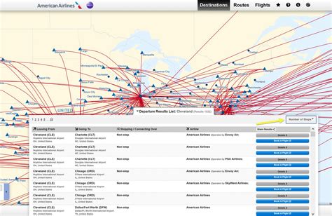 American Airlines Flight Map