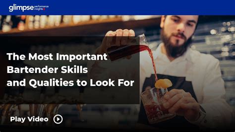 The Most Important Bartender Skills And Qualities To Look For Youtube