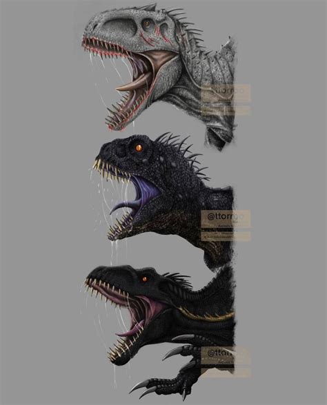 Ttorroo Illustrations On Instagram Jurassic World Universe Hybrids