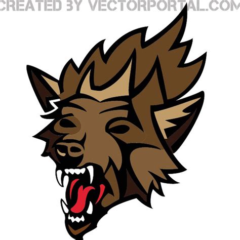 Angry Wolf Art Royalty Free Stock Svg Vector