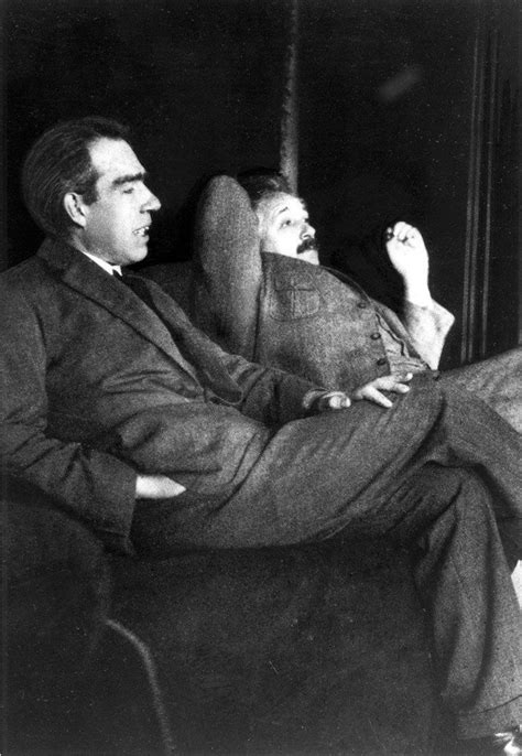 Niels Bohr And Albert Einstein At The Bohr Einstein Debates Over