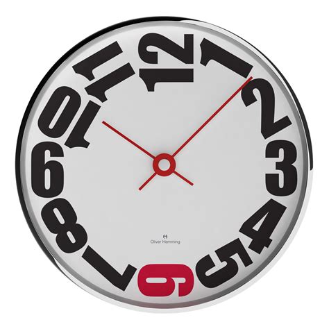 Buy Rounded 30cm Chrome Steel Wall Clock Online Purely Wall Clocks