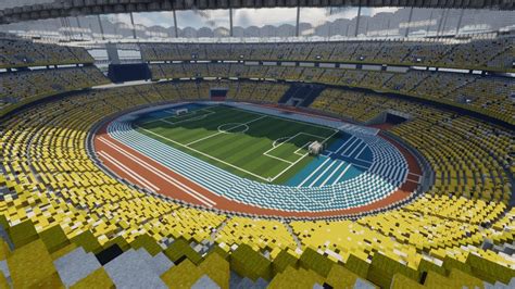 National stadium is a membrane structure, stadium / arena and reinforced concrete structure that was built from 1995 until 1997. Minecraft - MEGABUILD - Bukit Jalil National Stadium ...
