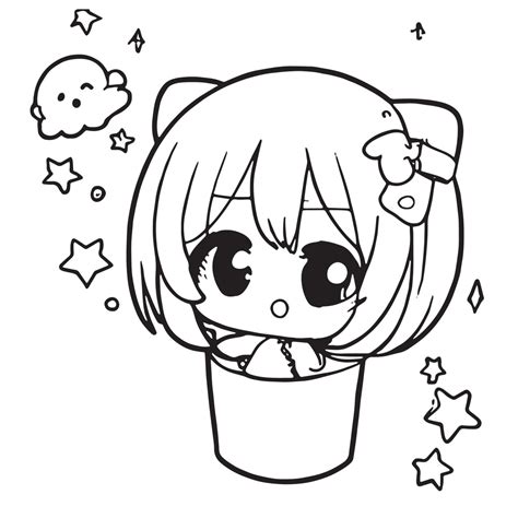 Free Printable Chibi Coloring Pages Gbcoloring