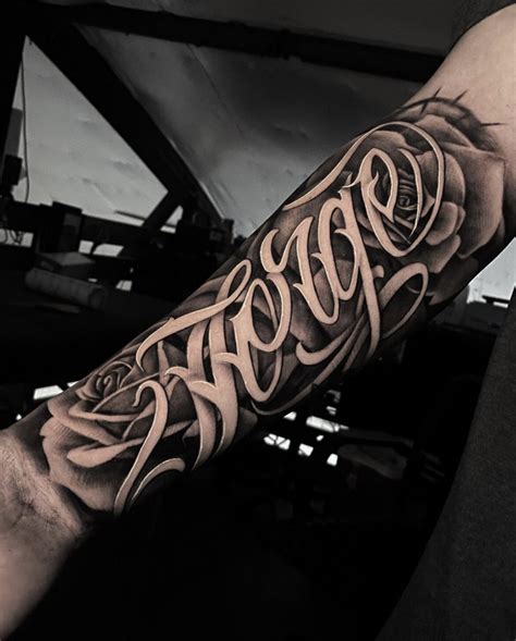 Letter And Script Tattoos — Certified Tattoo Studios