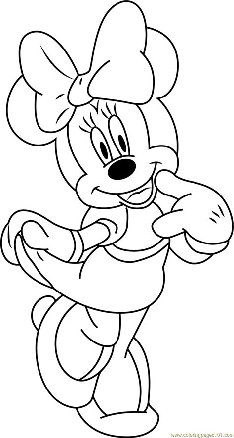Free Minnie Mouse Color Pages Baby Minnie Mouse Coloring Pages