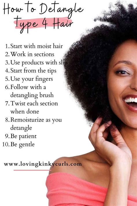 How To Properly Detangle 4c Hair Without Breaking It Loving Kinky Curls