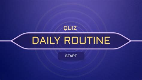 Daily Routine Quiz