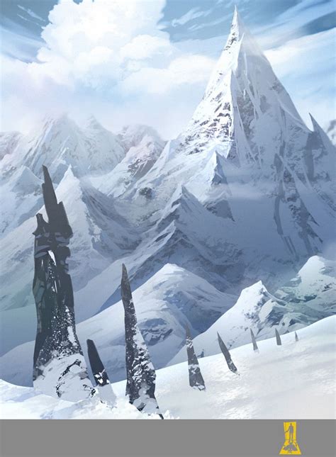 Snowy Mountains Art Inspiration Conceptart Videogameart