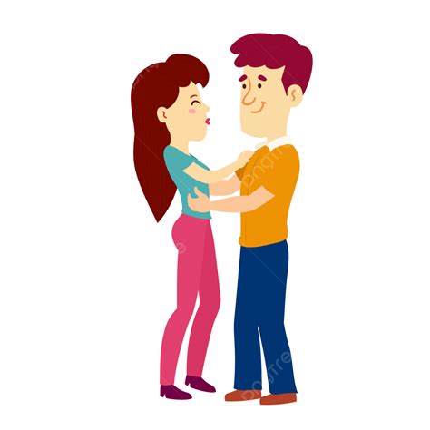 Couple Hug Clipart Png Images Cartoon Couple Hugging Decoration