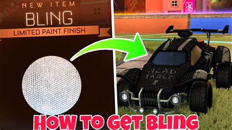 How To Get Bling Paint Finish In Rocket League Rocket League How To
